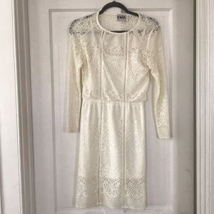 Sabo skirt long sleeve white dress